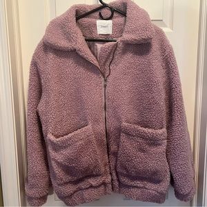 Élodie Light pink teddy jacket size large